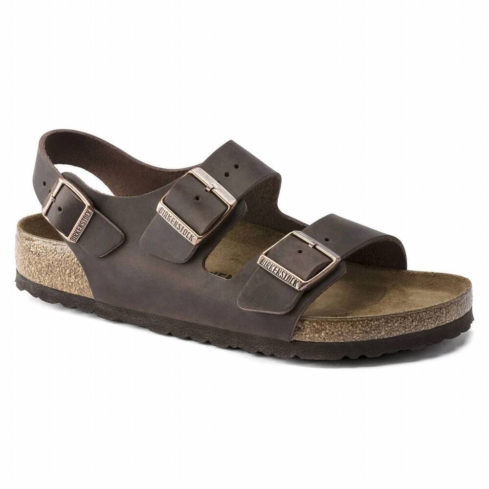 NEW BIRKENSTOCK men's milano sandal in habana